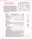 1960s Vintage McCall's Sewing Pattern 7611 Uncut Helen Lee Girls Sailor Dress Sz 5