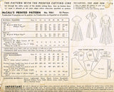 1950s Vintage McCall's Sewing Pattern 9061 Uncut Misses Housecoat or Robe Sz 32B