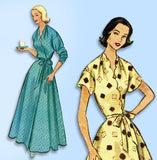 1950s Vintage McCall's Sewing Pattern 9061 Uncut Misses Housecoat or Robe Sz 32B