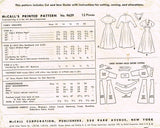 McCall 9629: 1950s Flattering Misses Street Dress Sz 34 B Vintage Sewing Pattern