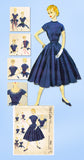 1950s Vintage McCalls Sewing Pattern 9862 Teen Girls Accessory Dress Size 10 28B