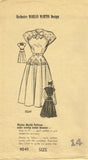 1940s Vintage Marian Martin Sewing Pattern 9049 Misses Keyhole Dress Sz 32 B