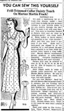 Marian Martin 9116: 1930s Misses Princess Dress Size 38 B Vintage Sewing Pattern