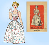 1950s Vintage Marian Martin Sewing Pattern 9120 Misses Rockabilly Sun Dress 29 B