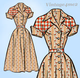 Marian Martin 9171: 1950s Stunning Uncut Dress Sz 38 Bust Vintage Sewing Pattern