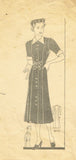 Marian Martin 9172: 1930s Misses Princess Dress Sz 34 Bust Vintage Sewing Pattern - Vintage4me2