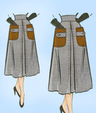 Marian Martin 9319: 1950s Uncut Misses Skirt Sz 26 Waist Vintage Sewing Pattern