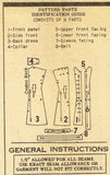 1940s Vintage Marian Martin Sewing Pattern 9322 Uncut Misses Day Dress Sz 40 B