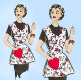 1950s Vintage Marian Martin Sewing Pattern 9343 Uncut Misses Apron Sz 36 Bust