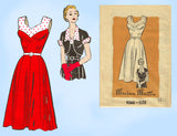 Marian Martin 9360: 1950s Misses Sun Dress & Jacket 34B Vintage Sewing Pattern