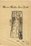 Marian Martin 9420: 1950s Charming Misses Housecoat 32 B Vintage Sewing Pattern