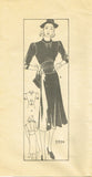 Marian Martin 9594: 1930s Uncut Misses Street Dress 34 B Vintage Sewing Pattern