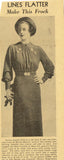 Marian Martin 9600: 1930s Uncut Misses Street Dress 34 B Vintage Sewing Pattern