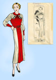 Marian Martin 9600: 1930s Uncut Misses Street Dress 34 B Vintage Sewing Pattern