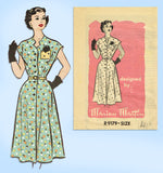 Marian Martin R9179: 1950s Charming Misses Dress Sz 34 B Vintage Sewing Pattern