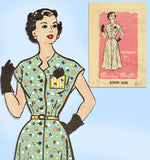 Marian Martin R9179: 1950s Charming Misses Dress Sz 34 B Vintage Sewing Pattern