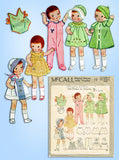 1920s Rare Original Vintage McCall Pattern 10 Cute 9in Patsyette Doll Clothes