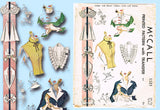 McCall 1521: 1950s Cute Misses Set of Collars & Dickies Vintage Sewing Pattern