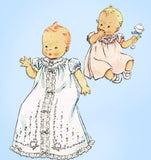 McCall 1568: 1950s Sweet Infant Christening Layette Set Vintage Sewing Pattern