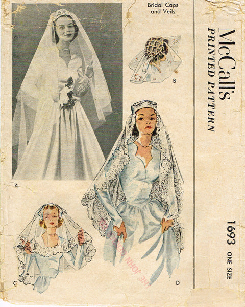 McCalls Pattern 3372 Dress Veil and Hat Misses Gothic Costume 372 Size 14 -  20 Vampire Style