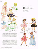 1950s Vintage McCalls Sewing Pattern 1809 18 Inch Alice & Maggie Doll Clothes