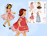 1950s Vintage McCall Sewing Pattern 1812 Cute 14 inch Betsy McCall Doll Clothes Set