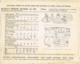 1950s Vintage McCalls Pattern 1983 Rare 19 to 20 in Sweet Sue Doll Clothes