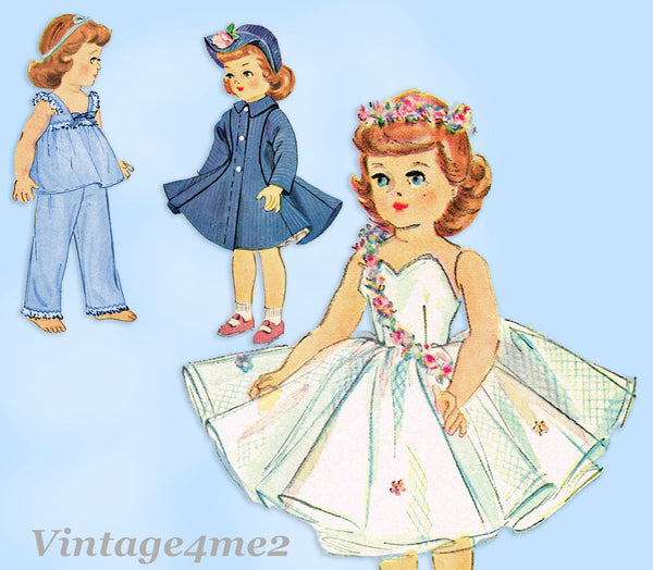 1950s Vintage McCalls Pattern 1983 Rare 19 to 20 in Sweet Sue Doll Clothes