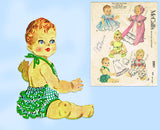 McCall's 2001: 1950s Large Betsy Wetsy Baby Doll Clothes Vintage Sewing Pattern