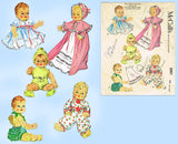 McCall's 2001: 1950s Large Betsy Wetsy Baby Doll Clothes Vintage Sewing Pattern