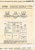 McCall 2022: 1950s Baby Dress and Slip Vintage Sewing Pattern Sz 1 Sweet Tucks
