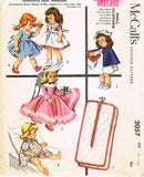 1950s Vintage McCalls Sewing Pattern 2057 9-10 In Nurse Ginny Doll Clothes