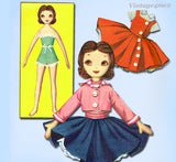 McCall 2097: 1950s Uncut Betsy McCall Rag Doll & Clothes Vintage Sewing Pattern