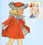 1950s Original Vintage McCalls Pattern 2150 Uncut Easy 7-8 Inch Ginny Doll Clothes