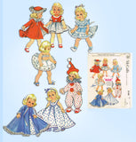 1950s Original Vintage McCalls Pattern 2150 Uncut Easy 7-8 Inch Ginny Doll Clothes