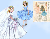 1950s Vintage McCalls Sewing Pattern 2162 20 Inch High Heel Revlon Doll Clothes