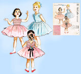 1950s Vintage McCalls Sewing Pattern 2204 Darling Toddler Girls Dress Size 6
