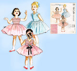 1950s Vintage McCalls Sewing Pattern 2204 Darling Toddler Girls Dress Size 6