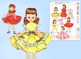 1950s Vintage McCalls Sewing Pattern 2239 Cute & Easy 8 Inch Betsy McCall Doll Clothes