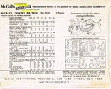 1950s Vintage McCalls Sewing Pattern 2255 10 1/2 Inch Revlon Doll Clothes ORIG