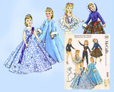 1950s Vintage McCalls Sewing Pattern 2255 10 1/2 Inch Revlon Doll Clothes ORIG