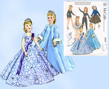 1950s Vintage McCalls Sewing Pattern 2255 Sweet 22 Inch Revlon Doll Clothes