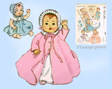 1950s VTG McCalls Sewing Pattern 2261 Uncut Betsy Wetsy 19-21 Inch Baby Doll Clothes