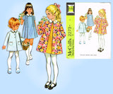 McCall 2273: 1960s Uncut Tiny Todddlers A-Line Dress Size 2 Vintage Sewing Pattern