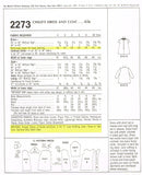 McCall 2273: 1960s Uncut Tiny Todddlers A-Line Dress Size 3 Vintage Sewing Pattern
