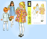 McCall 2273: 1960s Uncut Tiny Todddlers A-Line Dress Size 3 Vintage Sewing Pattern
