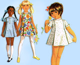 McCall 2290: 1960s Uncut Todddlers A-Line Boho Dress Size 6x Vintage Sewing Pattern