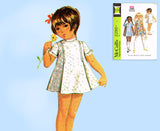 McCall 2290: 1960s Uncut Todddlers A-Line Boho Dress Size 4 Vintage Sewing Pattern