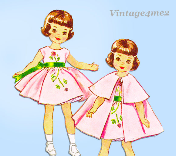 1950s Vintage McCalls Pattern 2323 Uncut 8in Betsy McCall Doll Clothes