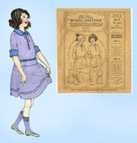 1920s Vintage McCall Sewing Pattern 2372 Sweet Toddler Girls Dress Size 6